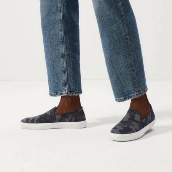 Rothy's Shoes - ROTHY'S The Original Slip On Sneaker In Grey Camo.